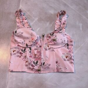Muy Muy Floral Pink Women's Top